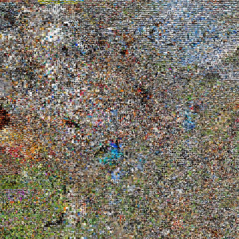 Image mosaic background